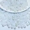 Perlas de imitación ABS 3-20 mm cuentas sueltas de semicírculo ordinarias collar de perlas pulsera de cuentas hecha a mano accesorios de joyería DIY