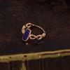 Anillo de lujo con gemas de Niche Court Light para mujer, exquisito anillo de dedo ajustable con apertura que combina con todo, ideal para dietas.