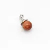 Cristal Natural Ágata Mágico Gorro Navideño Colgante de Bola Rosa Cristal Rosa Piedra Semipreciosa Colgante de Collar Transfronterizo Halloween