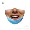 Máscara de monstruo parodia divertida persona artificial máscara facial de escultura de arena social tarjeta impresionante Halloween máscara facial artificial