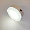 Base Luminosa Redonda de Acrílico LED con Base de Madera Maciza Recargable, Luz de Noche Pequeña DIY, Base de Exhibición para Copa de Vino de Cristal