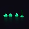 Venta al por mayor de fábrica pendientes de resina de color japonés y coreano oreja perforada simple poste para la oreja pasador de oreja pendientes de plástico mini alta calidad