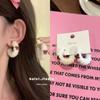 Pendientes de Felpa Suave con Lazo Otoño e Invierno de Arroz Glutinoso Haiyan Dulces Retro Alto Temperamento Pendientes de Otoño e Invierno