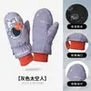 Luvas Quentes para Meninos e Meninas de 3 a 9 Anos, Luvas de Esqui Profissionais Antiderrapantes, Forradas com Lã, Espessadas, à Prova de Vento, Luvas para Esportes ao Ar Livre