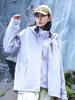 Estándar Nacional GB32614 Chaqueta de Senderismo para Exteriores de Dos Piezas con Forro Polar 3 en 1 para Mujer Abrigo Impermeable Cortavientos para Hombre