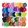 Scrunchies de tecido acetinado de 40 cores, transfronteiriços europeus e americanos, elásticos de cabelo Amazon, faixas elásticas, acessórios de cabelo da moda