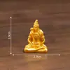 Nuevo producto transfronterizo: Escultura figurita de retrato dorado del sudeste asiático, accesorios de decoración DIY para casa de muñecas, adornos en miniatura