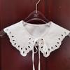Exquisita Ropa de Mujer Bordada Cuello Flor Chal Falso Cuello Falso Vestido Suéter Ropa de Abrigo Decoración Estilo E-Commerce Cuello Falso Bordado