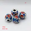 Fornecimento Direto da Fábrica Acessórios para Processo de Gotejamento de Óleo em Liga Cor Dourada Contas Espaçadoras Cor Azul Queimado Conservador de Cor Contas de Tambor para Gotejamento de Óleo Atacado