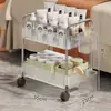 Carro pequeño específico para salón de belleza, estante de almacenamiento móvil para productos de cuidado de la piel y carrito para instrumentos cosméticos y de belleza
