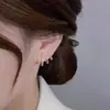Pendientes de Plata de Ley S925 Corea del Sur Pendientes Elegantes de Nicho 2025 Nuevos de Moda Lujo Ligero Moda Retro para Mujer Exquisitos