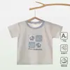 Camiseta Top Infantil Manga Curta Verão Fina Roupa Íntima Infantil Verão Menino Menina Roupa Sem Costura
