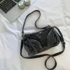 Shuai Mi Jia Bolso de Mezclilla Moderno de Moda Nuevo Bolso de Hombro Versátil Casual Gran Capacidad Bolso Cruzado Retro para Mujer