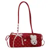 Nuevo bolso de hombro de lunares para mujer, bolso cruzado de diseño nicho estilo coreano, bolso de mano versátil para el día a día, bolso moderno y a la moda
