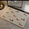 Alfombrillas de Piso de Lino con Temática de Perros Lindos para Uso en el Hogar, Felpudos para la Entrada del Baño, Suministros del Fabricante Alfombrillas de Lino Absorbentes Fáciles de Cuidar
