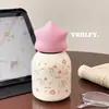 Nueva Taza Termo de Dibujos Animados con Diseño de Estrellas, Linda y Femenina, Adecuada para Uso en el Campus, Compacta y Portátil, Exquisita Taza Termo para Beber Directamente, Estilo Ins