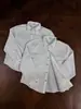 Camisa de rayas ámbar y zafiro estilo americano, camisa de manga larga de cuello alto para hombre, corte clásico, completamente dobladillada, camisa de otoño para hombre