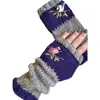 Otoño e invierno europeo y americano nuevo Amazon TEMU estación independiente comercio exterior moda cálido costura bordado guantes mujer