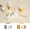 Frasco Roll-on de Óleo Essencial Ponto 2ml-12ml Frasco de Vidro Tampa de Alumínio Dourada e Prateada Frasco Roll-on Sub-Frasco para Cosméticos Frasco Vazio
