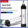 SC40X25/50/75/100 de Componentes Pneumáticos Yadke SC Cilindro Padrão Grande Empuxo Curso Longo Automático