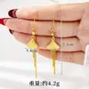 Brincos Minimalistas de Cauda de Peixe Dourado Vietnamita para Mulheres, Design Transfronteiriço, Escama de Dragão, Coração, Ginkgo, Gancho de Orelha com Franja, Atacado de Joias