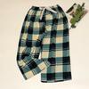 S Calças de Pijama Algodão Seda Feminino Verão plus size Soltas Calças Pijama Feminino Algodão Puro Rami Fino Perna Larga Longo Solteiro