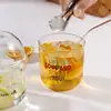 Taza Bobo de Celebridad de Internet Taza Linda Taza con Popote Taza Bobo Transparente para Té de Leche Taza para Té de Frutas con Postre Taza para Beber Agua Taza Personal