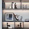 Behanmei moderno luxo personagem ornamentos sala de estar escritório varanda TV armário vinho armário decorações uma geração de cabelo