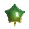 Globo de papel de aluminio con estrella de cinco puntas degradada de 18 pulgadas, fiesta temática con globo de decoración de cumpleaños