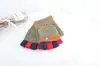 2023 Novas Luvas de Tricô Quentes Multicor Patchwork com Tampa Flip para Crianças Simples Meio Dedo Proteção contra Frio Luvas Diárias Comércio Exterior