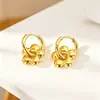 Pendientes de acero de titanio con forma de corazón y estilo Pendientes geométricos de alta gama a la moda Pendientes ligeros de acero inoxidable de lujo con forma de estrella y luna