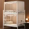 Mosquitero anti-mosquitos a prueba de polvo cifrado para dormitorio estudiantil ajustable dormitorio de internado cama individual 90x190 litera superior litera inferior