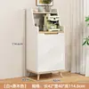 Armário de Chá de Madeira Maciça Aparador de Luxo Leve Armário Simples de Preparo Armário Lateral Integrado de Parede Armazenamento de Sala de Estar Armário Lateral Armário de Café