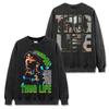 Camiseta de Manga Corta Estampada 2 PAC TUPAC Hip Hop Americano Transfronterizo Lavada Manga Larga Suelta Sudadera con Capucha para Hombre Venta al por Mayor