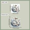 Comércio exterior pintado cisne nobre banheiro vaso sanitário adesivos de vaso sanitário embelezar adesivos decorativos atacado autoadesivo