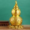 Tortuga de Nueve Colas Calabaza Tianyi Adorno de Latón Fortuna y Prosperidad Artesanía para el Hogar Exhibición de Sala de Estar Escritorio de Oficina Decoración de Cobre