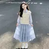 Conjunto de Otoño para Niñas 2026 Nuevo Súper Elegante Estilo Coreano para Niñas de Secundaria, Ropa de Otoño para Niños Mayores, Ropa para Niños