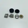 Moritao Metal Botón Plano de Cuatro Botones Ropa Oculta Chaqueta de Botones Ropa de Abrigo Bolsa Ropa de Trabajo Versátil Botón a Presión de Aleación