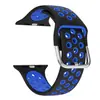 Adequado para Apple Watch Ultra9876543210 Geração Se Sports Fivela de Ferro Bicolor Pulseira de Relógio de Silicone