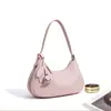 Bolso Nuevo de Luna Nicho para Mujer Festival de Primavera 2026, Bolso de Hombro de Albóndiga a la Moda Estilo Francés, Bolso de Axila de Alta Gama para Viajes, Piel Genuina