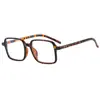 68047 Gafas cuadradas lisas de estilo coreano simples, gafas lisas retro artísticas para estudiantes, nuevas gafas anti luz azul