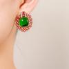 Otoño Nueva Entrada Lujo Ligero Forma Geométrica Micro-incrustado Zircón Moda Aretes Combinables Aguja de Plata S925 Aretes Elegantes
