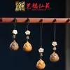 Chaveiro Pingente Zodiaco Galo de Sândalo para Homens e Mulheres Criativo Casca de Ovo Pintinho Ornamento de Chave Pingente de Corrente para Celular
