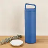 Taza de acero inoxidable 304 con asa inclinada de 600 ml, taza para coche de 500 ml con boquilla angular, taza deportiva aislada portátil, venta al por mayor