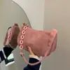 Bolso de Hombro Estilo Coreano Color Sólido Simple Pana Bolso de Axila Diseño de Nicho Casual Versátil Textura Bolso para Viajar al Trabajo para Mujer