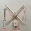 Fabricante de origem com fortes capacidades fornece componentes de exportação para ensino DIY e decorações para pendurar para a Europa e América, incluindo suportes para sinos de vento.