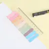Nuevo papel de notas adhesivas pegatinas para agenda de mano Morandi ins notas adhesivas largas transparentes mascota linda pegatinas de índice muy finas al por mayor