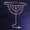 Joyería Transfronteriza Europea y Americana Zircón Brillante Rubí Cadena de Leche Cadena Corporal de Diamante para Club Nocturno cadena de traje