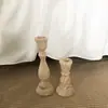 Candelabro de madera retro pequeño tjj vela Corea del Sur ins decoración de escritorio hogar base de vela de tronco foto