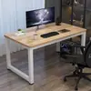 Escritorio de oficina, escritorio rectangular para estudiantes de uso doméstico, escritorio de estudio simple, mesa de dormitorio, escritorio de computadora simple